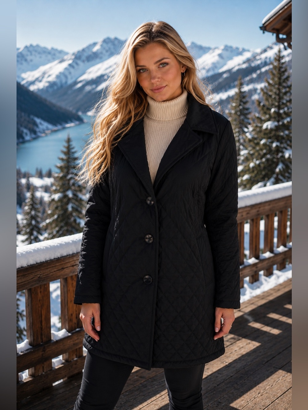 Gallery Black Pea Coat